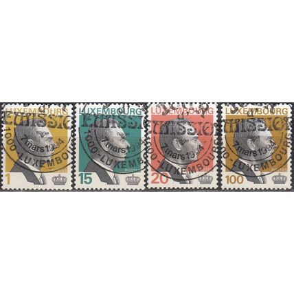 Luxembourg 1994 Michel 1334 - 1337 O Cote (2008) 5.60 € Grand-Duc Jean