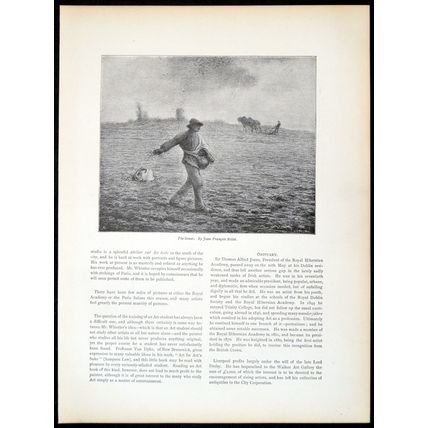 SOWER 1893 Jean-François Millet PRINT
