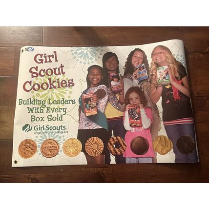 Girl Scout GS Cookies 2009-10 Leap 2 to Lead! Original cookie sale poster