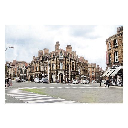 ptc8185 - Yorks' - Woodhouse Lane/Cookridge Street, Leeds c1950/60s - print 6x4