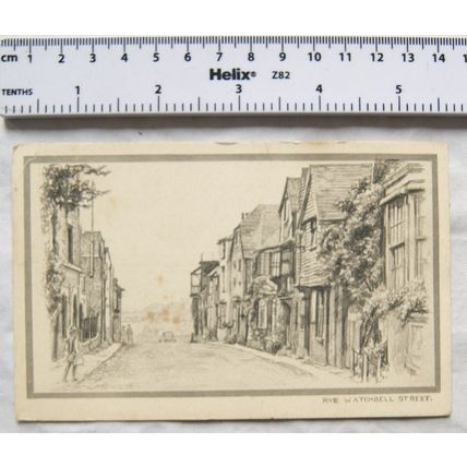 vintage postcard Watchbell Street, Rye