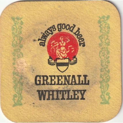 BEER MAT - GREENALL WHITLEY BREWERY - CHAMPION - (Cat No 050) - (1962)