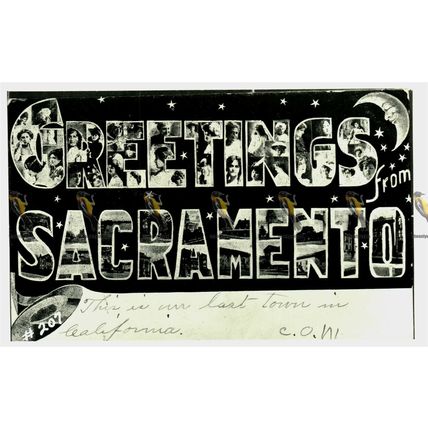 Greetings From Sacramento, USA, 207 RP Kodak Postcard, 1940/50s