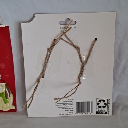 Lot 7 DOG Christmas ORNAMENTS Holiday Time Puppy 2" Holiday Decor