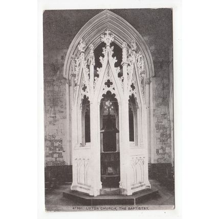 The Baptistry Luton Church Postcard Bedfordshire