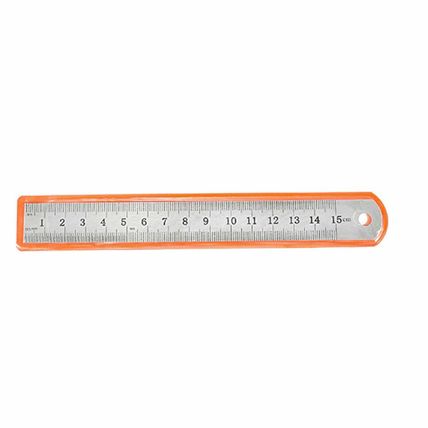 6" inch 15cm 150mm S/Steel Double Sided Ruler Metal Rule Metric Imperial SECONDS