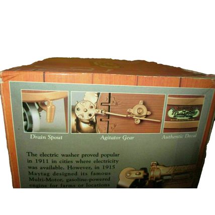 Vintage Ertl Maytag Washer Multi-motor 1/6 Die Cast with box #4967