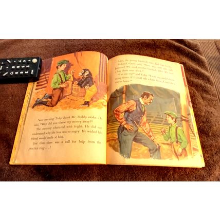 Old Vintage Little Golden Book Walt Disney's Toby Tyler (B) Second Edition 1960