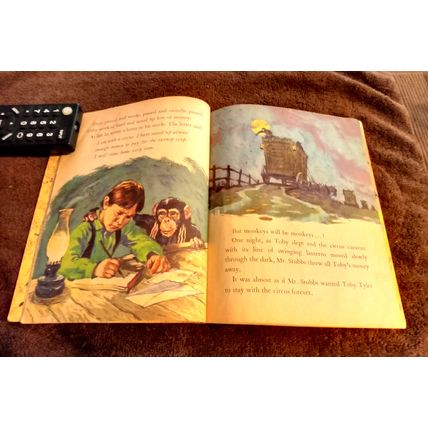 Old Vintage Little Golden Book Walt Disney's Toby Tyler (B) Second Edition 1960