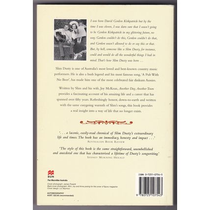 Slim Dusty - Another Day, Another Town by Slim Dusty & Joy McKean. Ref: B6228