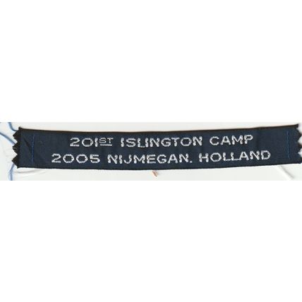 Scout Nametape UK - 201st Islington Camp 2005 Nijmegan Holland (BY470)