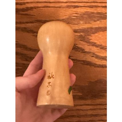 Vintage Hand Painted Unique Wooden Authentic Collectible Doll from Japan