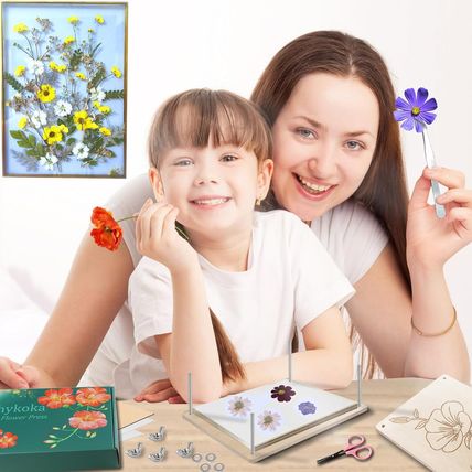 Rhykoka Professional Flower Press, 8 Layers 6.3X8.3 Inch (16X21Cm) Wooden Flower