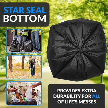 Reli. Supervalue 65 Gallon Trash Bags | 120 Count | Made in USA | Heavy Duty | B