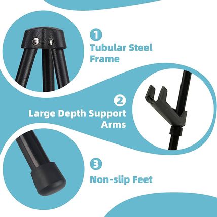 8 Pcs Easel Stand for Sign 65 Inches, Portable Picture Stands for Display, Tripo