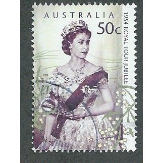 AUS 2004 50c '50TH ANN OF ROYAL TOUR' FINE USED (EBID34-311)