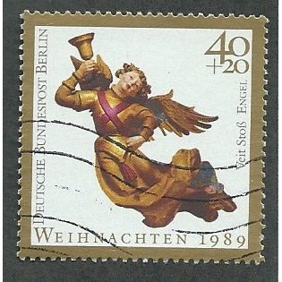BERLIN -1989 40pf + 20 'CHRISTMAS' FINE USED (EBID44-926)