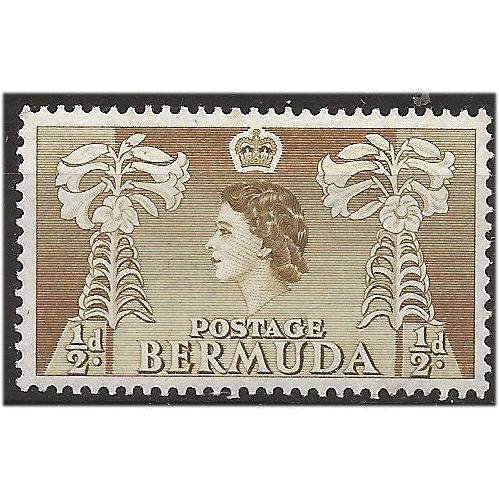 Bermuda 1953 SG135 1/2d Olive-Green Mounted Mint . ..