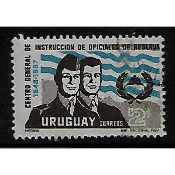 URUGUAY 1969 2p RESERVIST IN UNIFORM & CIVILIAN DRESS SG 1408 FINE USED