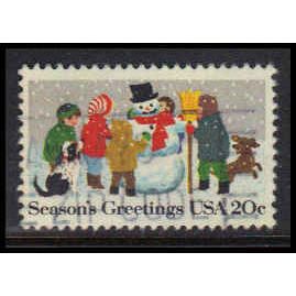 Used 2028 20c Snowman Fine W4580