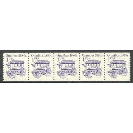 2225b 1c Omnibus Fine MNH Dry Gum PNC 3/5 R0925