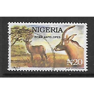 NIGERIA 1993 WILDLIFE 20N ROAN ANTELOPE SG 654 FINE USED