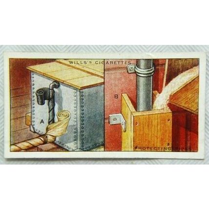 1936 Wills Household Hints 35 Protecting Pipes