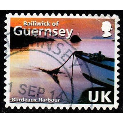 Guernsey 2008 Bordeaux Harbour Used Stamp.