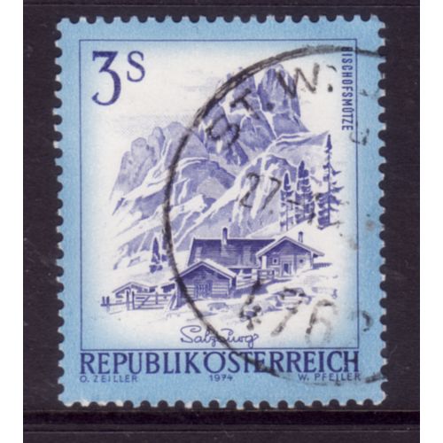AUSTRIA 1973 SG 1680 VIEWS 3s BISCHOFSMUTZE AND ALPINE FARM FINE USED#