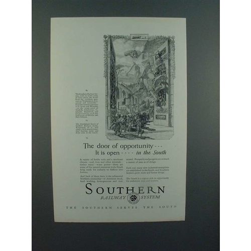 1927 Southern Railway Ad - Door of Opportunity
