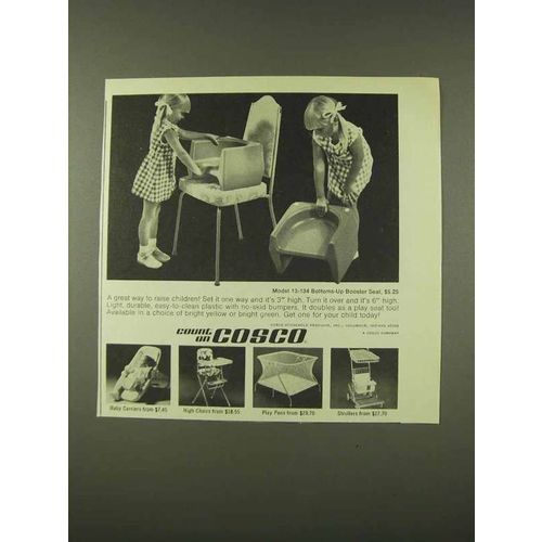1973 Cosco Model 13-134 Bottoms-Up Booster Seat Ad