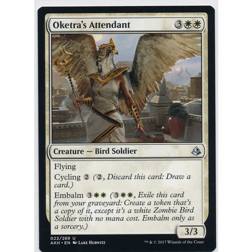 Magic the Gathering MTG Amonkhet 22/269 Oketra's Attendant