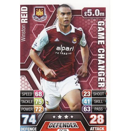 Match Attax 2013/2014 Extra GC39 Winston Reid West Ham United