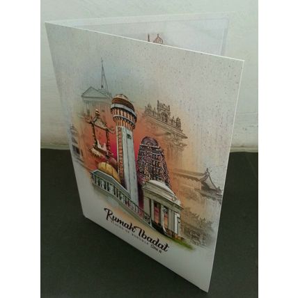 Malaysia Places Worship II 2019 Islamic Mosque Sikh Temple Church Folder limited