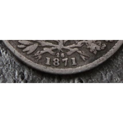 1871 Queen Victoria Silver Sixpence 6d British English 92.5% Silver Die 26
