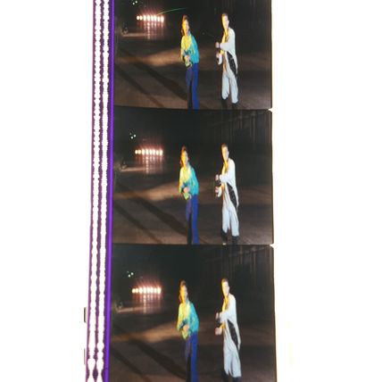 Dancing In The Streets. Bowie /Jagger Pk GB - 038L. 1 STRIP OF 5- 35MM FILMCELLS