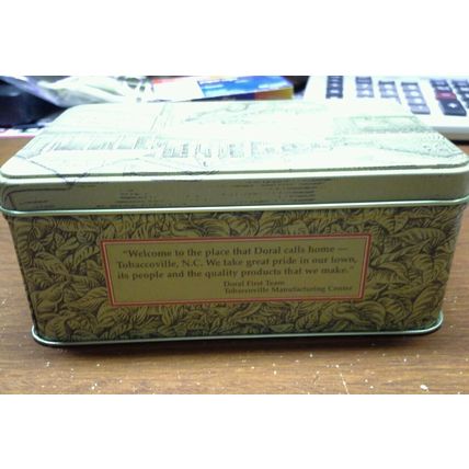 Doral Cigarettes Tobaccoville Collectors Tin with Matches