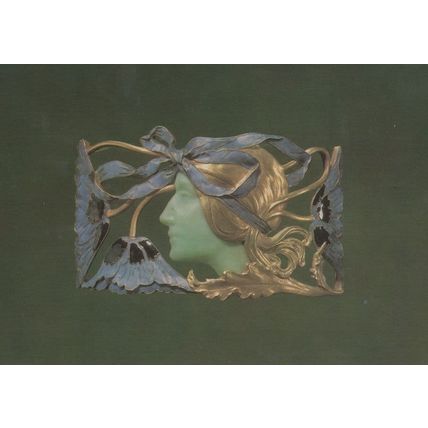 Rene Lalique Panel Of A Collar Rare Museum Art Postcard