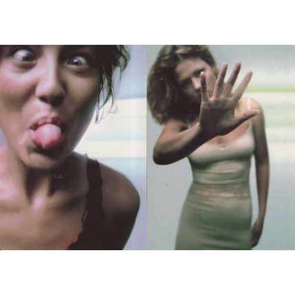 Bizarre Dutch Beauty Therapist Sticking Tongue Out 2 x Holland Postcard s