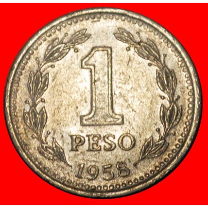 STARS (1957-1962): ARGENTINA ★ 1 PESO 1958!★LOW START★NO RESERVE