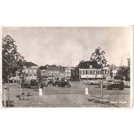 Vintage Netherlands Postcard c1930's - Assen Markt