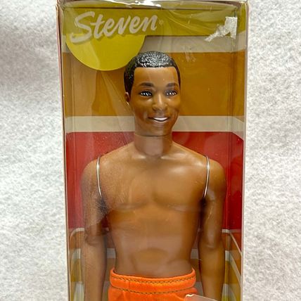 Mattel 2002 Rio de Janeiro Steve Friend of Barbie Peach Swim trunks Doll #56885