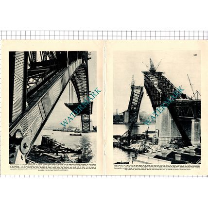 Sydney Harbour Bridge Australia - 1930s Article / Print