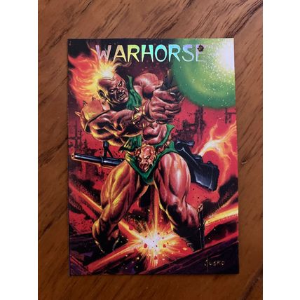 The Creators Universe promo trading card Warhorse (A) 1993 Dynamic, Jusko