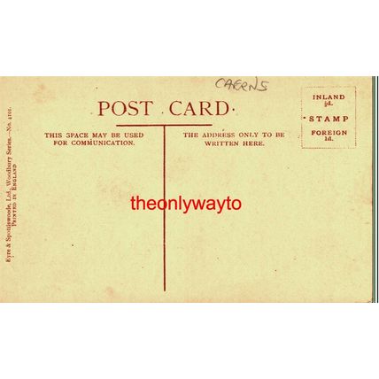 Valley Of The Llugwy, Wales, 4101 Woodbury Series Postcard, 1920s
