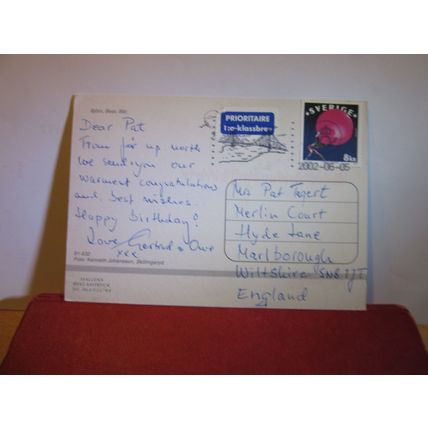 BROWN BEAR, SWEDEN used postcard 2005 pm =