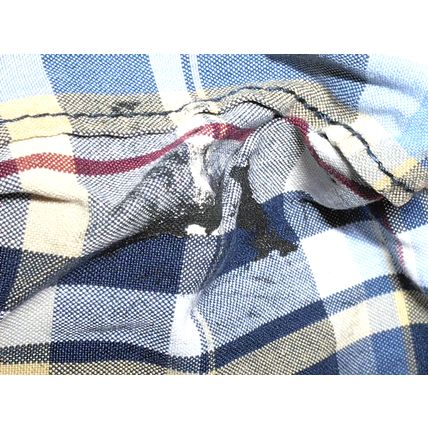 The Children's Place Boys Size 12 Multicolor Plaid Adjustable Waist Shorts Stain