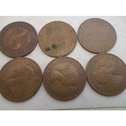 UK / GB - 30 - 1d (one penny) coins - dated 1967 #2