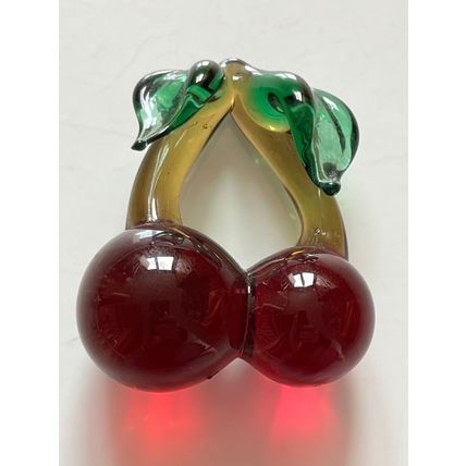 GLASS FRUIT MINIATURE - CHERRY