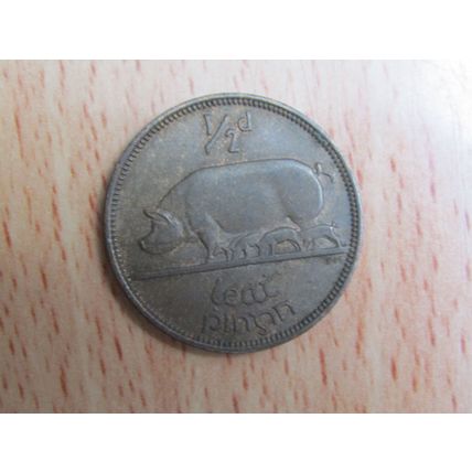 Ireland 1953 1/2d Halfpenny Coin